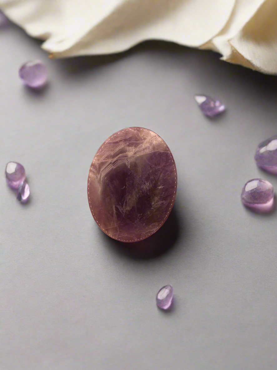 Amethyst Worry Stone