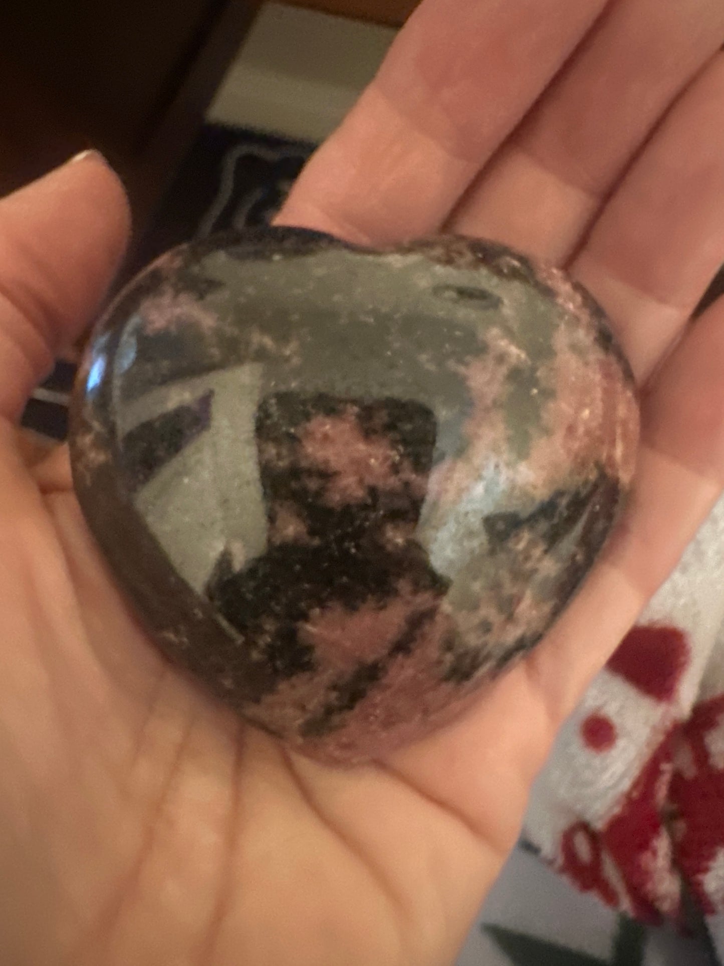 Heart-Shaped Rhodolite