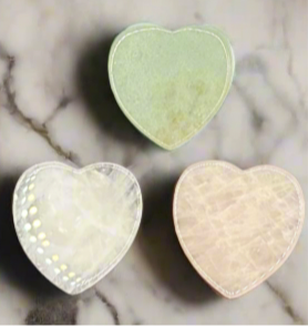 Heart-Shaped Crystal Phone Grip