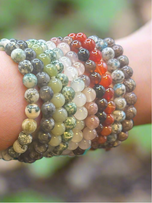 Natural Bead Bracelet (8mm)