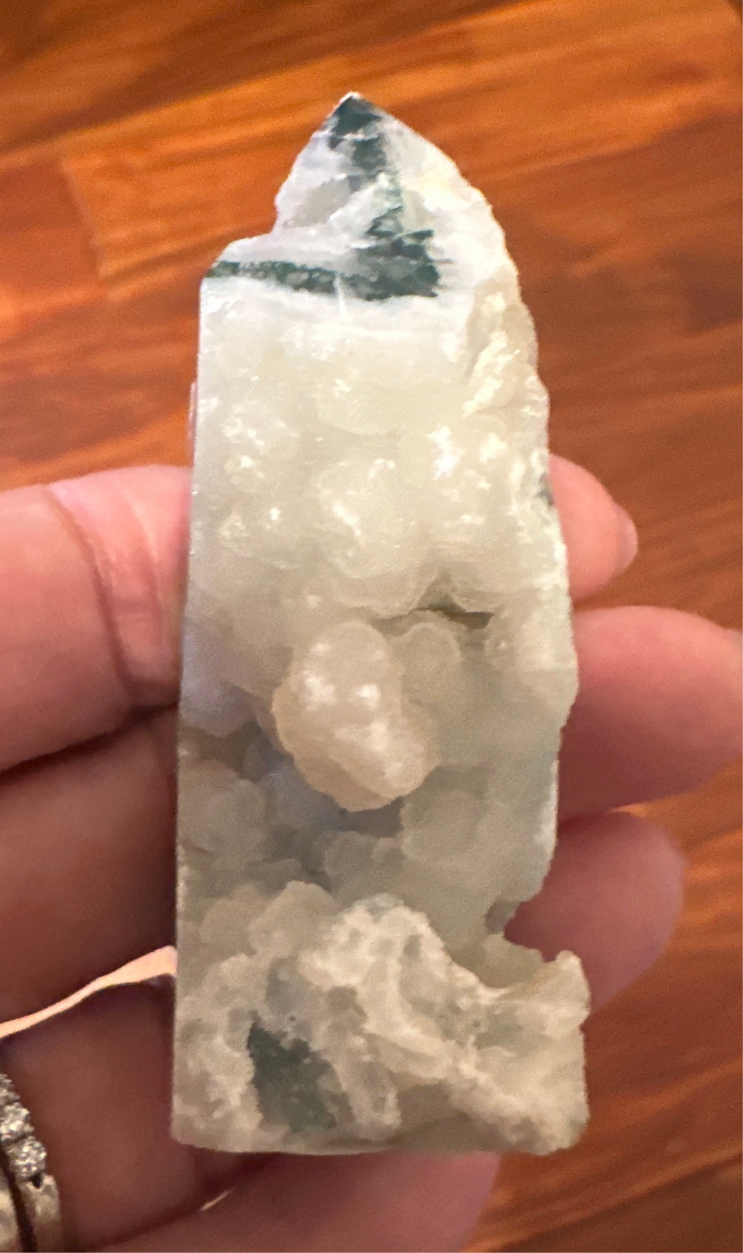 Moss Agate Druzy Tower