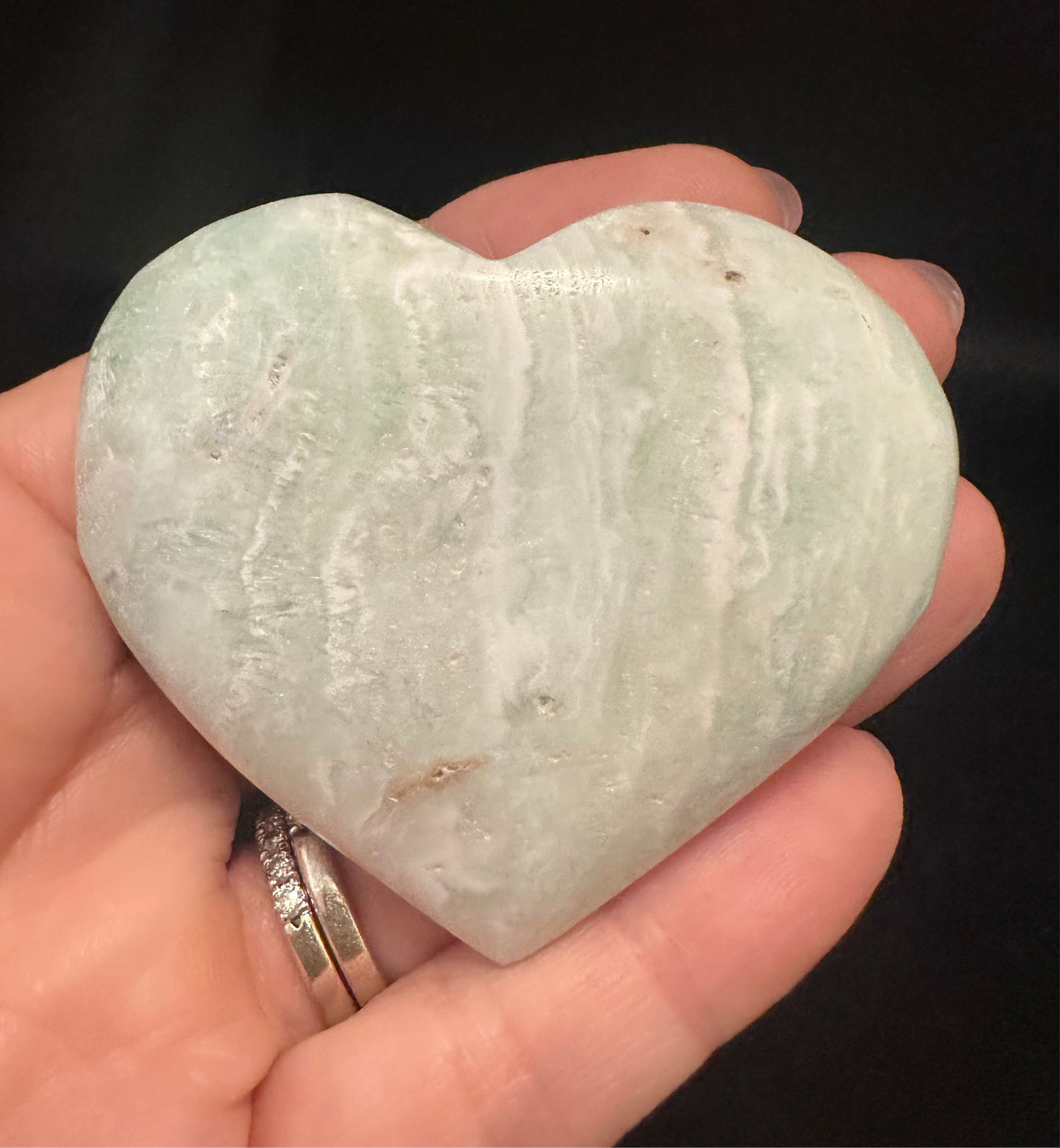 Caribbean Calcite Heart