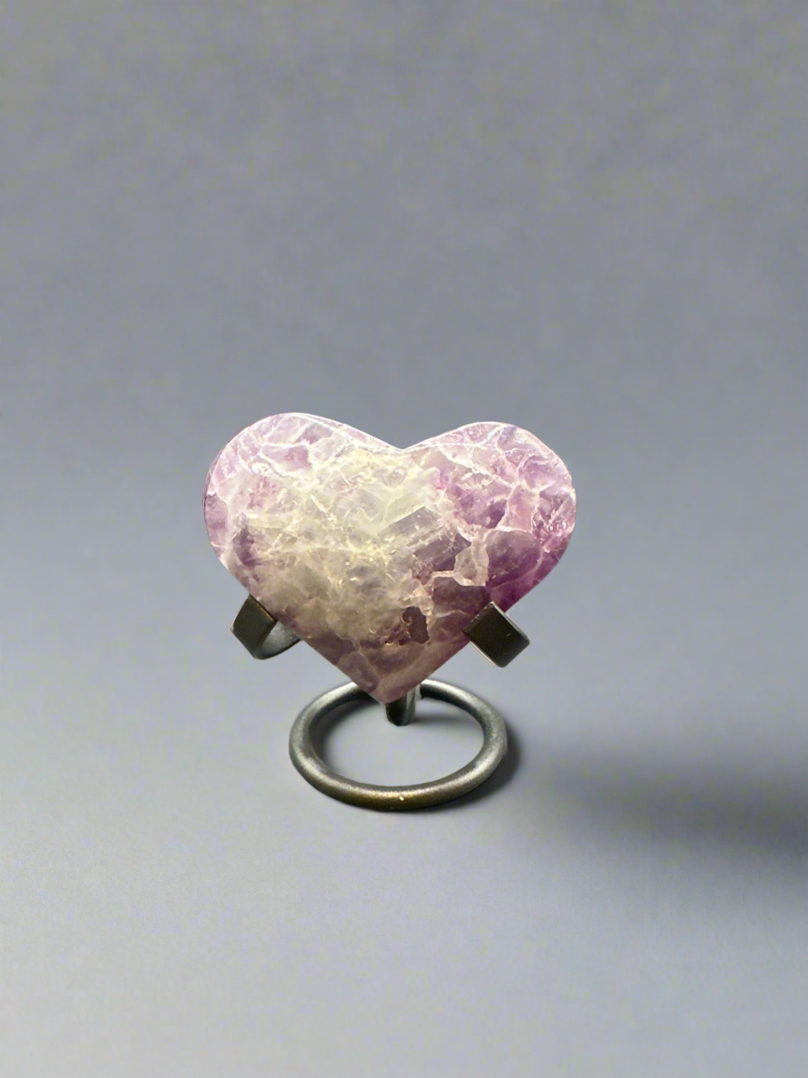 Fluorite Heart Shaped Crystal