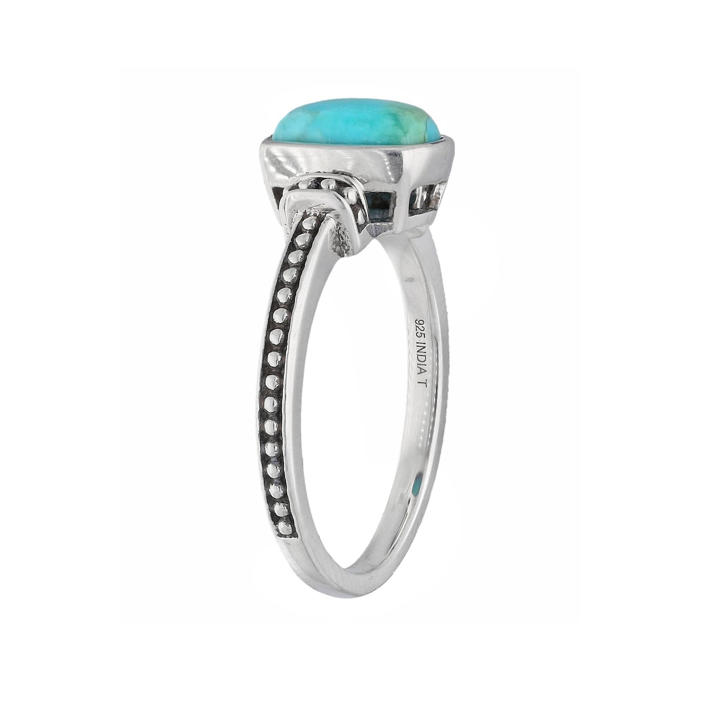 Sterling Silver Mohave Turquoise Solitaire Ring