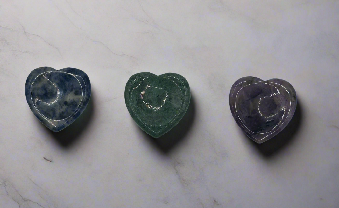 Crystal Heart-Shaped Worry Stone