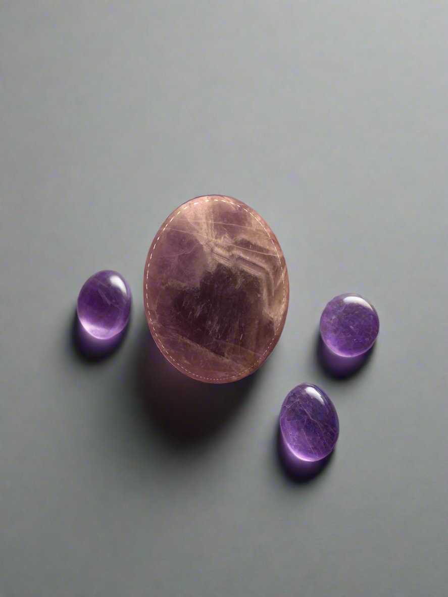 Amethyst Worry Stone