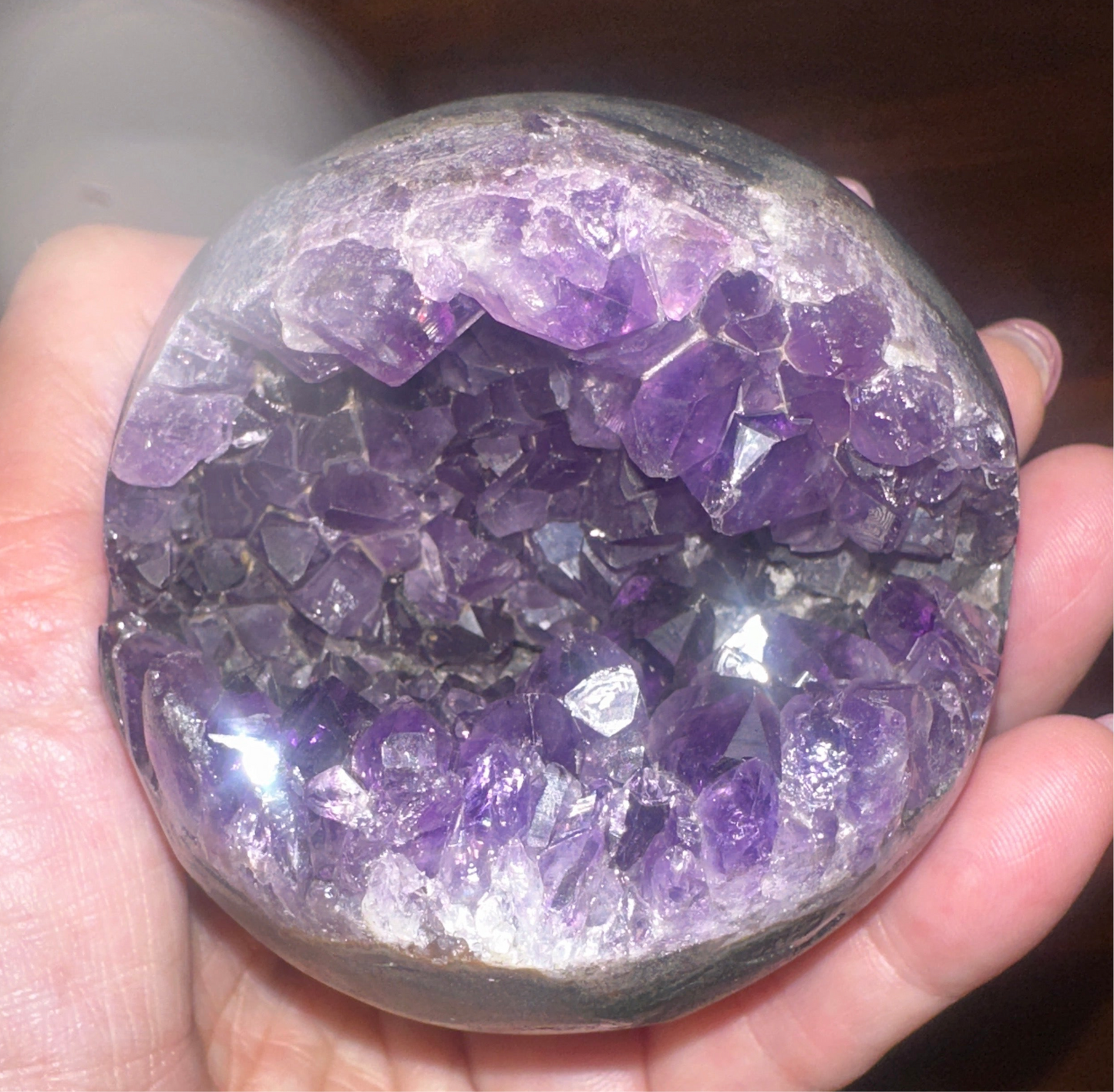 Amethyst Druzy Spheres