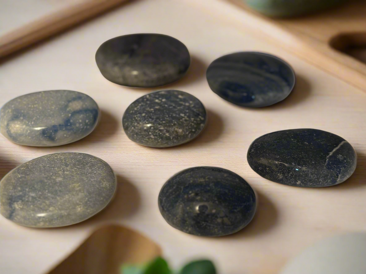 Blue Aventurine Palm Stones
