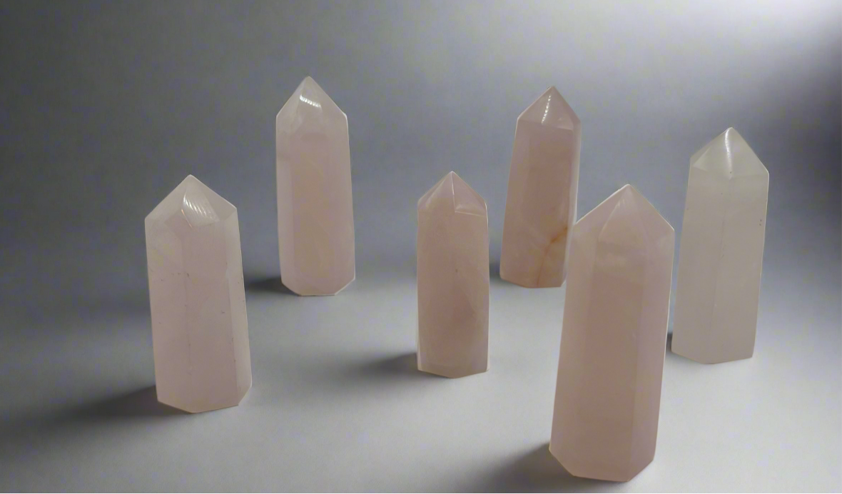 Rose Quartz Small Towers