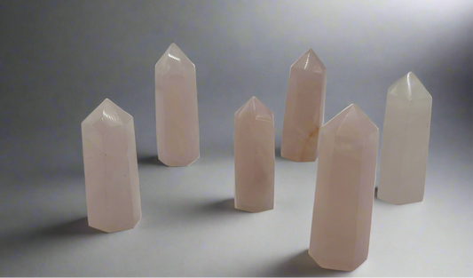 Rose Quartz Small Towers