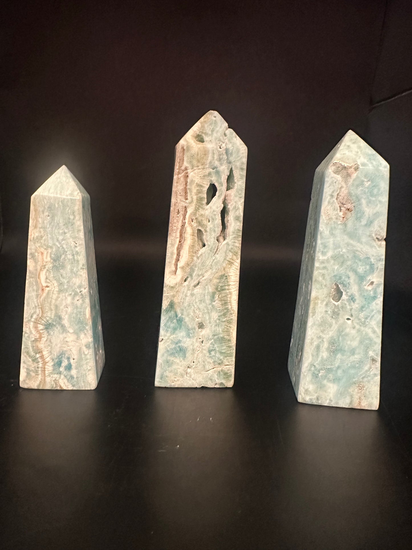 Blue Aragonite Towers