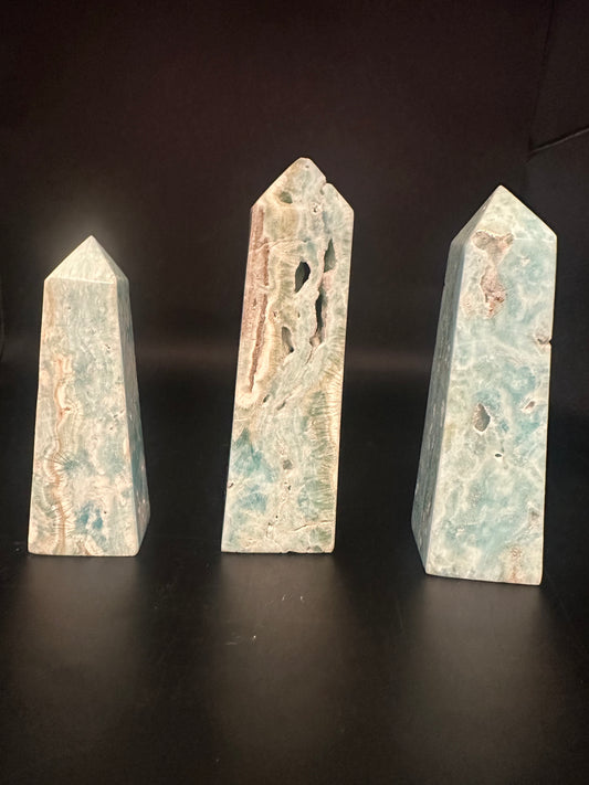 Blue Aragonite Towers