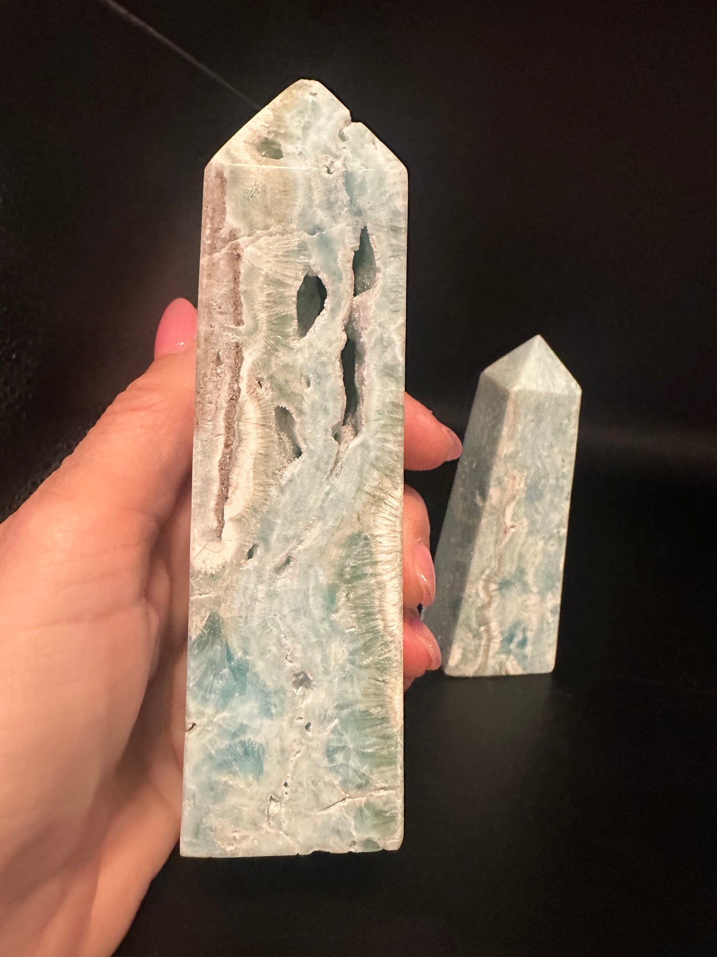 Blue Aragonite Towers