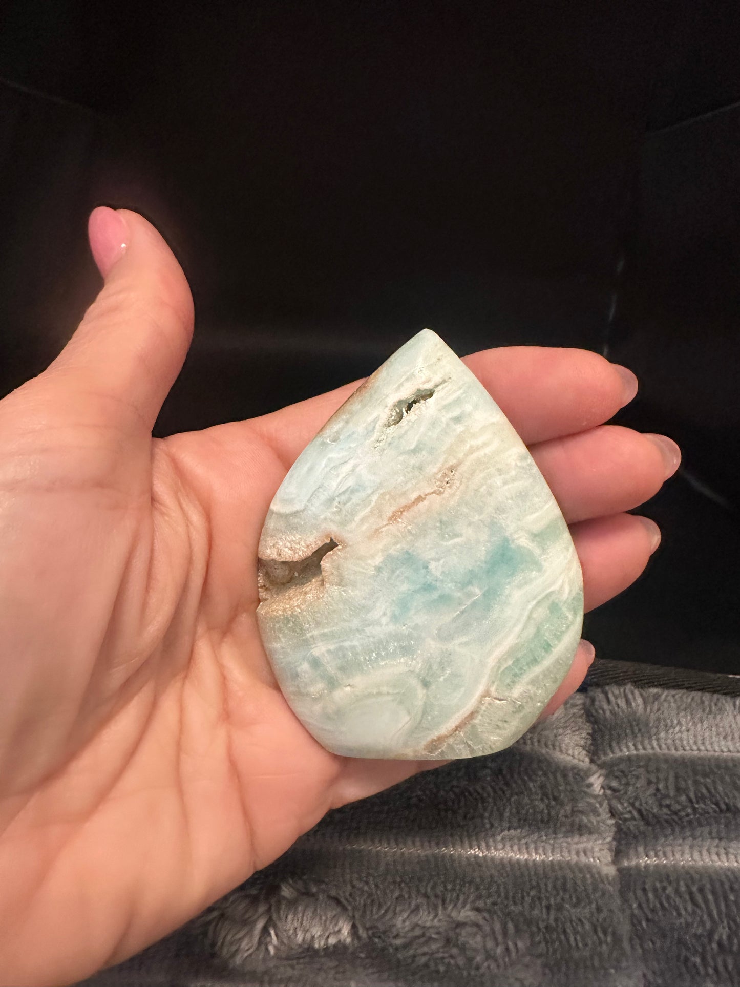 Caribbean Calcite Teardrop