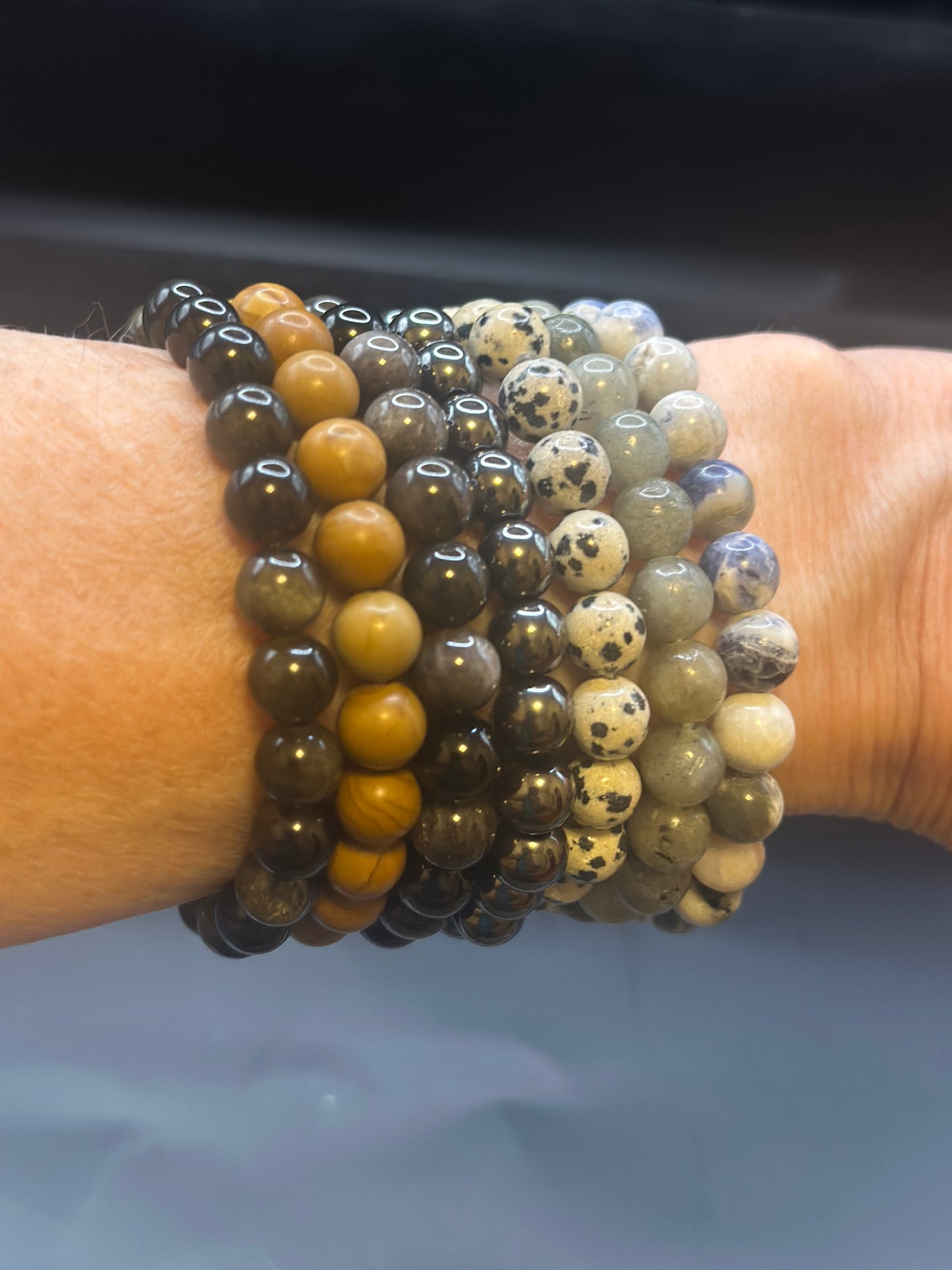 Natural Bead Bracelet (8mm)