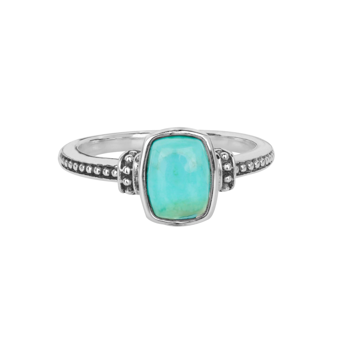 Sterling Silver Mohave Turquoise Solitaire Ring