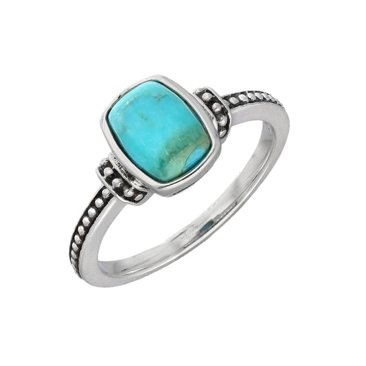 Sterling Silver Mohave Turquoise Solitaire Ring